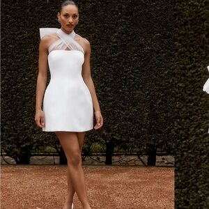 NWT Meshki Maryam Tulle Bow mini dress - size M